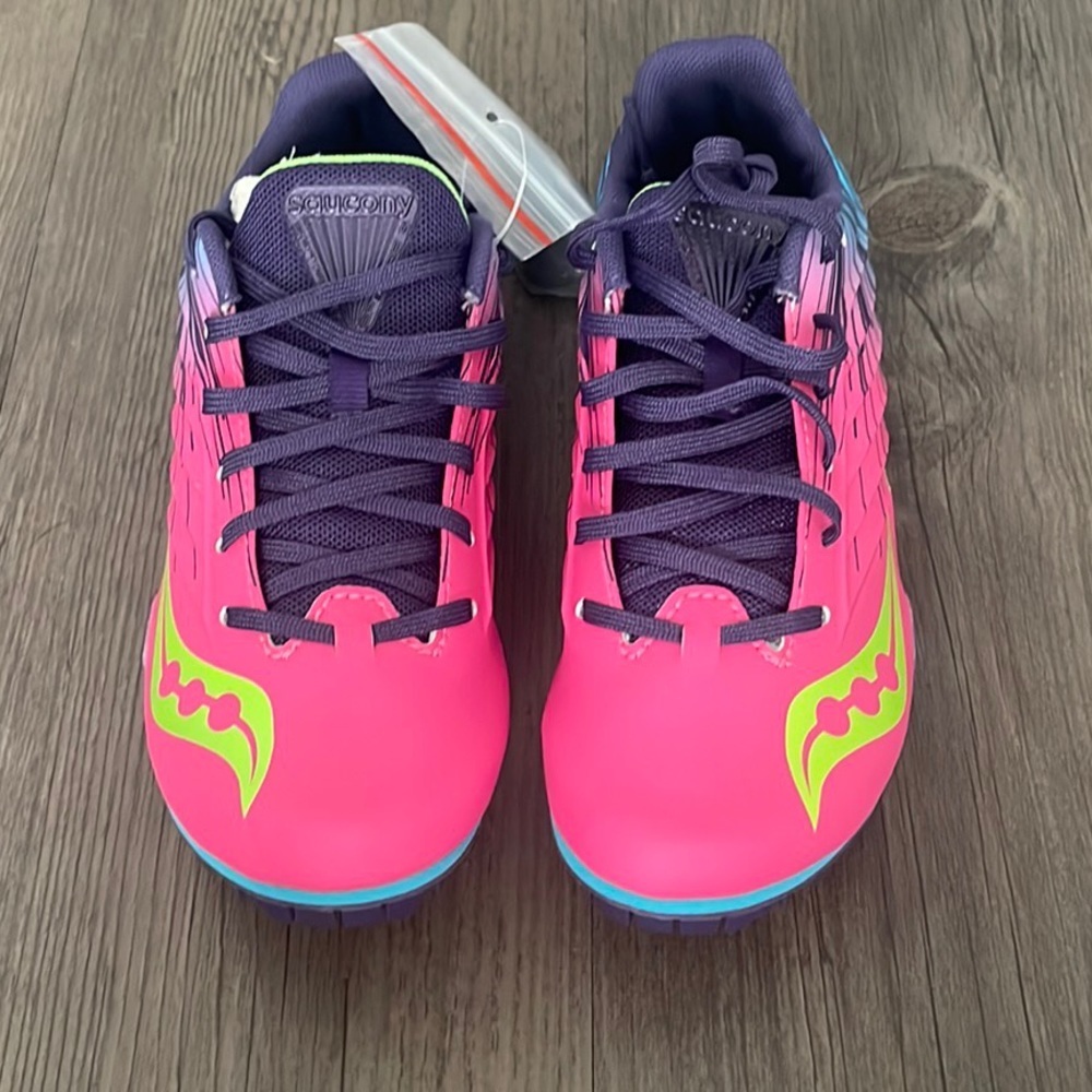 Women’s Track & Field Shoes Saucony Spitfire 5 NEW - Picture 3 of 10